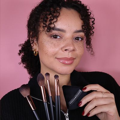 Black Bronze Brush Set & Puff